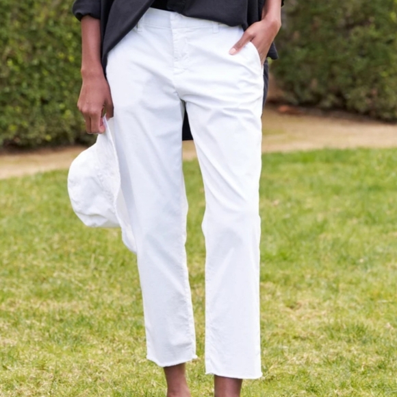 EUC Frank & Eileen‎ Wicklow Chino Pant White Size 8